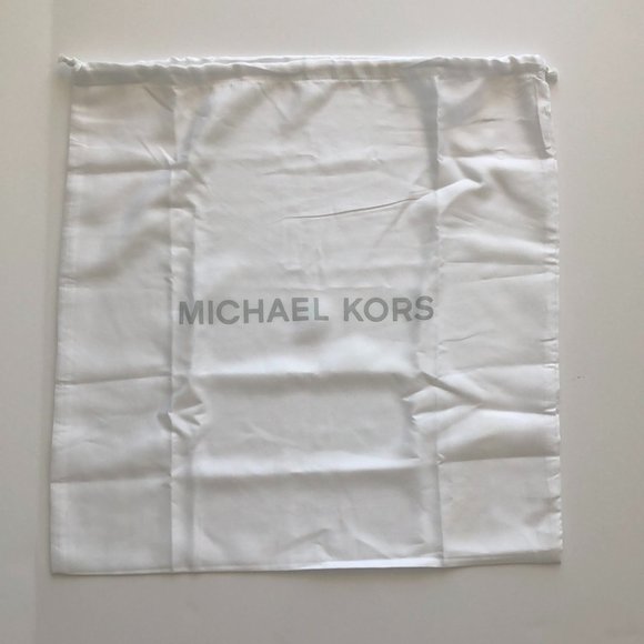 Michael Kors Dust Bag White Drawstring Handbag Cover Storage LRG 18" x 18" - Picture 1 of 2